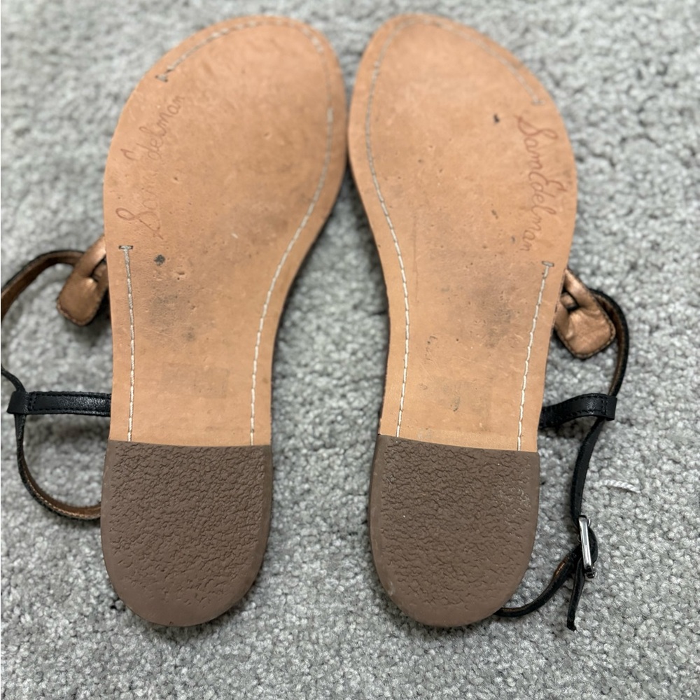 Sam Edelman Gigi Thong T- Strap Sandal - Black - Size 7.5 - Picture 6 of 9